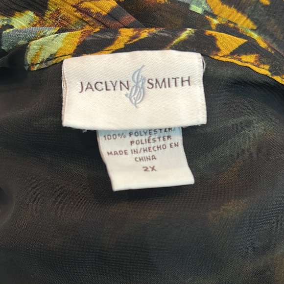 Vintage Jaclyn Smith, 2X, lined sheer top - Picture 3 of 3